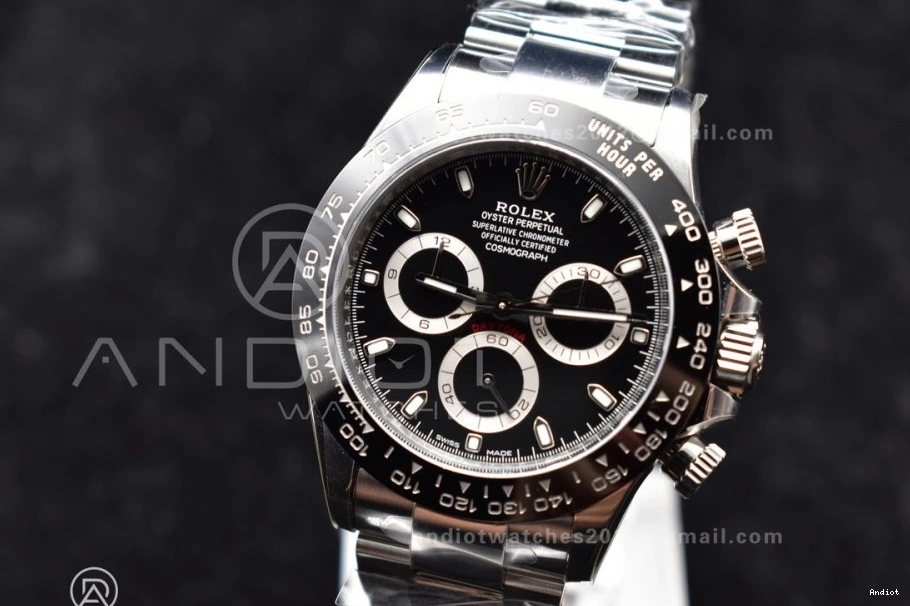 Black Clean 116500 And 904L Case Bracelet V3 SS Daytona 4130 Dial 0125